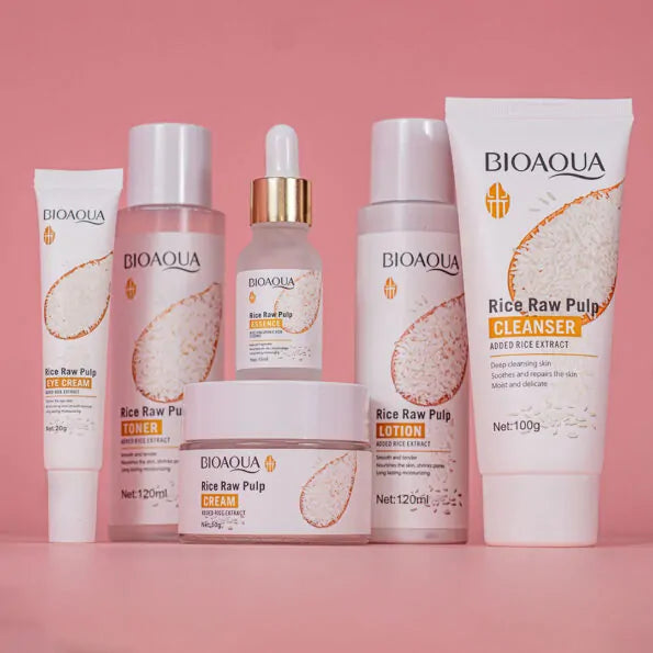 KIT DE ARROZ Bioaqua x6 - EL SECRETO DE UNA PIEL LUMINOSA